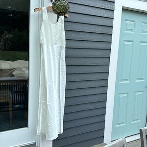 Victoria’s Secret Ivory Satin Pearl slip dress